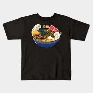 Ramen Godzilla Kids T-Shirt